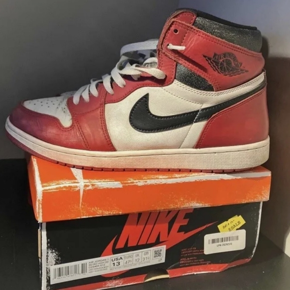 Nike Air Jordan 1 High OG Lost and Found Pre-owned size 13 - Picture 5 of 5